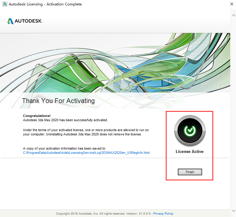 3dmax 激活完成.png